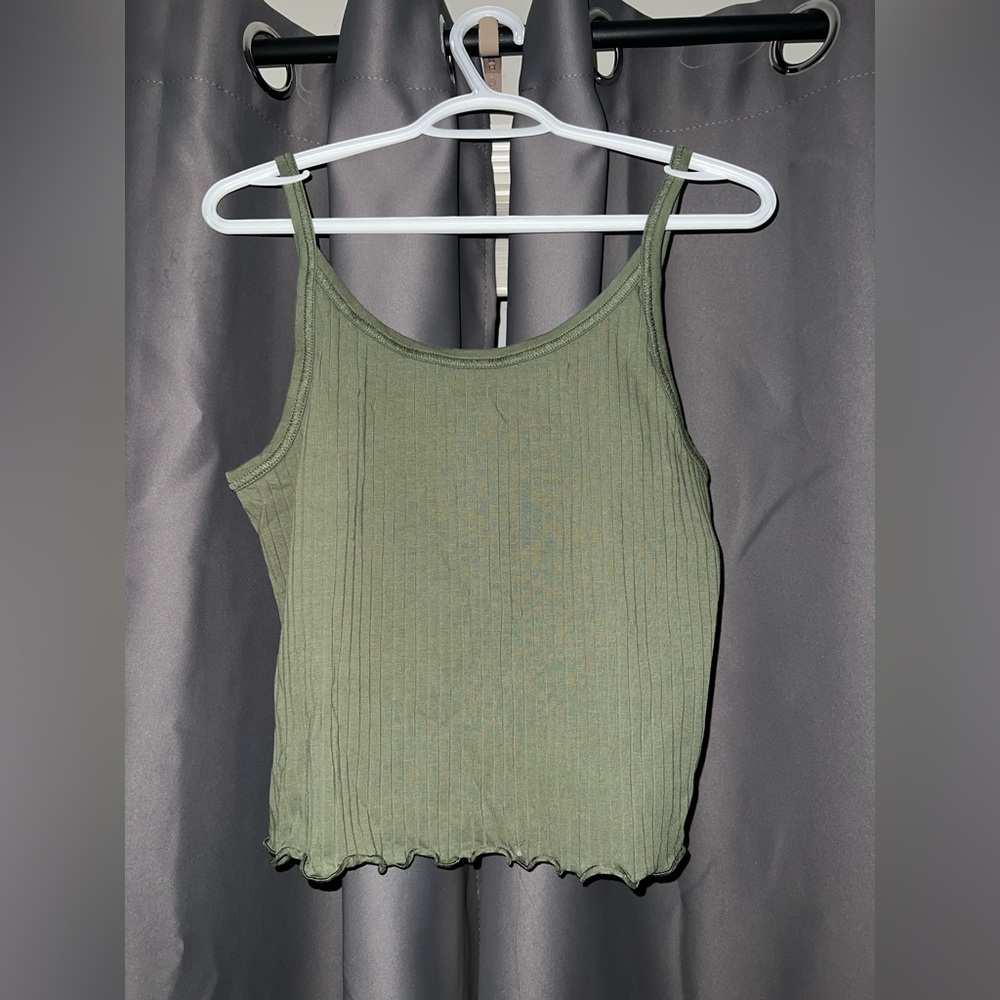 NWT XL Green Ribbed Tank Top old navy